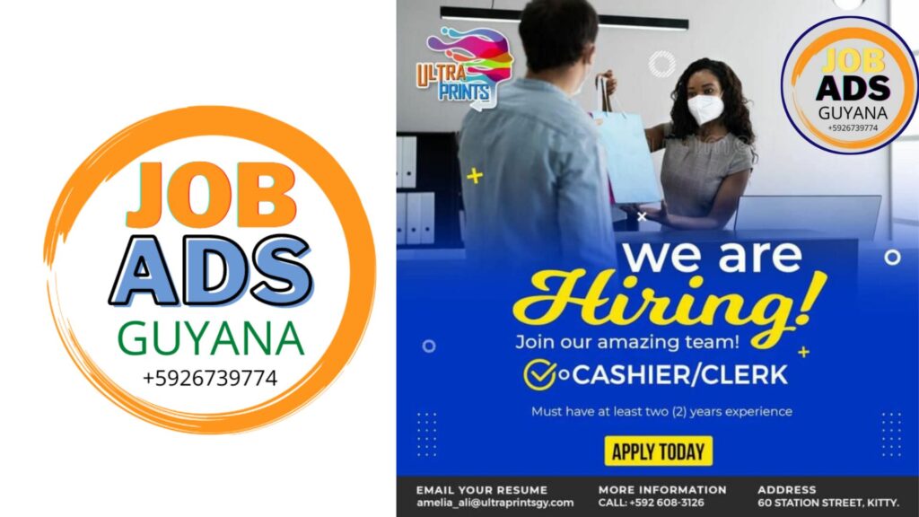 Vacancy in Guyana Cashier/Clerk 