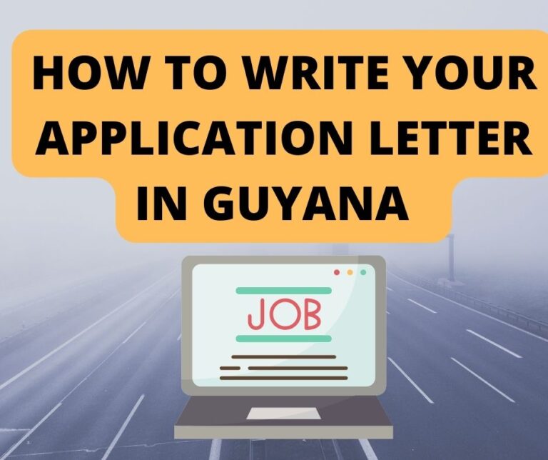 how to write a job application letter in guyana