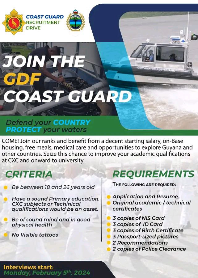 Job Opportunity Coast Guard Recruitment