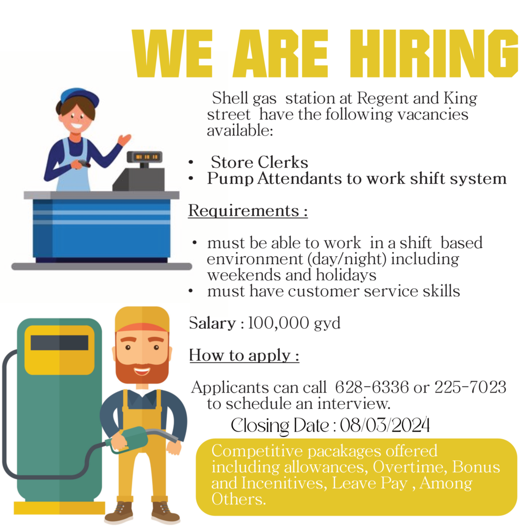Jobs at Shell Gas Station 
