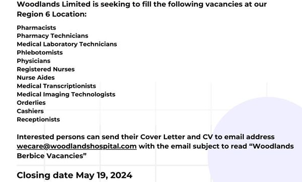Vacancies at Woodlands Limited Region 6 Location