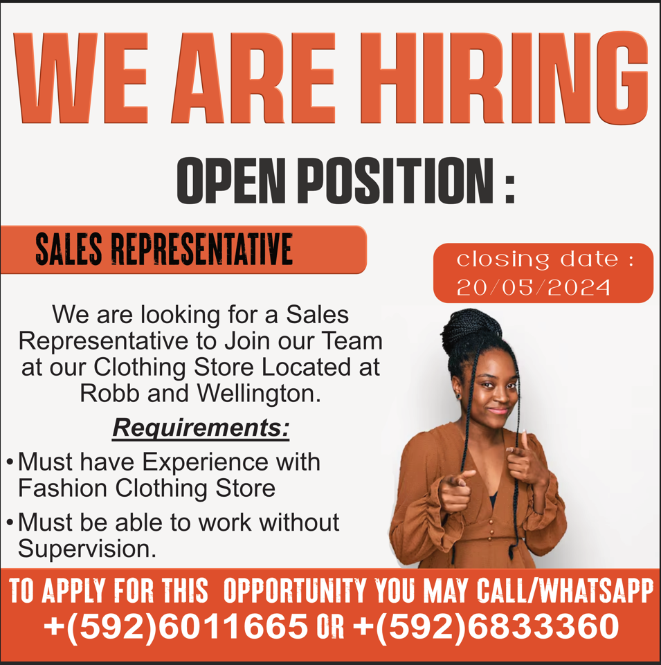 Join Our Team Sales Representative Wanted