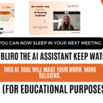 Bliro The AI Assistant for Effortless Meeting Notes and Transcriptions