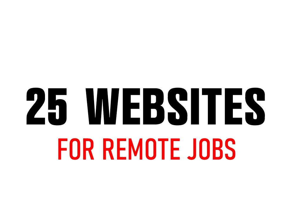25 websites for remote jobs
