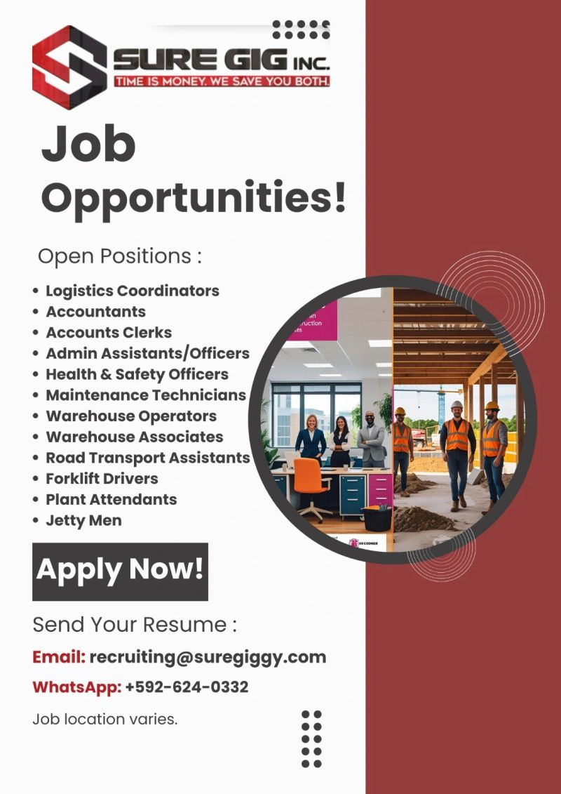 Exciting Job Opportunities at Sure Gig Inc.!