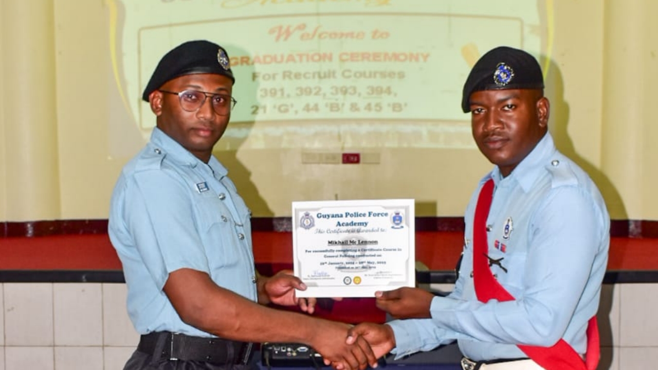 Almost 200 New Recruits Graduate from Guyana Police Force Academy