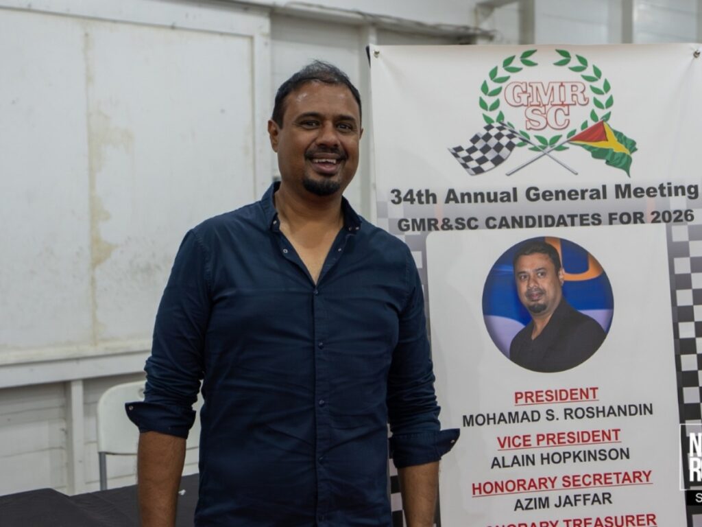 Mohamad Shairaz Roshandin Elected President of the Guyana Motor Racing and Sports Club 2 collage 100