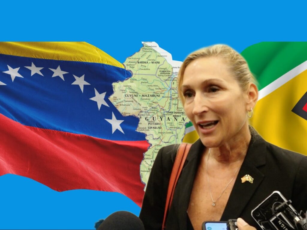 US Ambassador Theriot: US will back Guyana in ICJ Venezuela case, ready to help at sea and air 2 collage 95